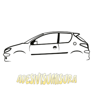 206 GTi - Adesivo Prespaziato